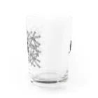 Rook'sVisionのNAMES 恐竜JW[黒] Water Glass :back