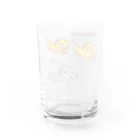 ネコのうーたんになりたいくちばしショップのかわうそキャットグラスかわいい Water Glass :back