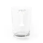 八羽のコップに直で絞ってくれる牛さん Water Glass :back