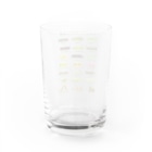 さちこの生物雑貨のイモムシ・けむし図鑑(文字緑) Water Glass :back
