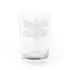 アクリルガッシュの奴隷のチョウトンボ Water Glass :back