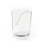 月澄狸のクロイロコウガイビル Water Glass :back