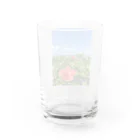 Ripples沖縄レジンアートの沖縄の海とハイビスカス Water Glass :back