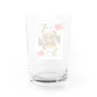 チキン南蛮のオリジナルグッズ売り場のチキン南蛮のハートのシュナクイーン Water Glass :back