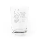 オノマトピアのペッパーミル・パフォーマンス（骨タイプ）GRIND THE PEPPER・文字黒 Water Glass :back