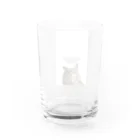 有限会社サイエンスファクトリーのベンガルワシミミズクのタイミー【縦/white】 Water Glass :back