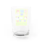 MIROKUちゃんのゆるかわゆるかわご近所ねこ集合 Water Glass :back