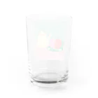 日々花々のチューリップxティーカップ Water Glass :back