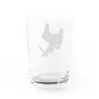handmade asyouareの影武者黒子犬 Water Glass :back