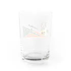 sasa9"のミケちゃん+ひまわり Water Glass :back