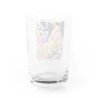 カンボジア人の店のスカイツリー&夜桜コラボ Water Glass :back