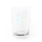 ず！猫の隠れ家🏠のガクアジサイガッパとわたし Water Glass :back