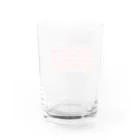 ゆうばあばチャンネルのギンガムチェック Water Glass :back