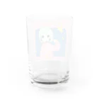 ゆーきんの絵ぐっずのpi_s Water Glass :back