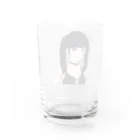 りりのお絵描き屋さんのサキュバスちゃん Water Glass :back