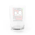 雄大な蒼い空の缶ジュースのコーラくん Water Glass :back