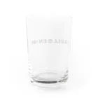 ドクレンショップのスカルユニオンロゴ Water Glass :back