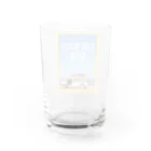 honeycombのサーフボードと車 Water Glass :back