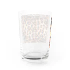 キッチンファラオのヒョウ柄　デザイン Water Glass :back