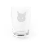 小鳥と映画館の青い瞳の黒猫 Water Glass :back