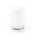 ぽつねんとした犬本舗のぽつねん犬（サルーキ） Water Glass :back