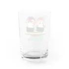 jojima_georgeのしゃけちゃん&さばくん Water Glass :back