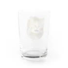 桃くるみSHOPのアハハにゃん(おててないない) Water Glass :back