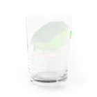 森図鑑の[森図鑑] サザナミインコ緑色 Water Glass :back