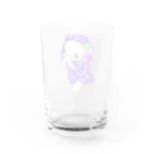 satoayaのアニマルカフェのフルーツアニマル　ブドウヒツジ Water Glass :back