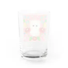 ペルシャ猫のモフのハンガリー刺繍 Water Glass :back