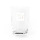 ふりむん達のお店のカチャーシーするアニマル Water Glass :back