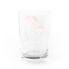 MUGEN ARTの二匹の金魚　小原古邨作品編集　日本のアートTシャツ＆グッズ Water Glass :back