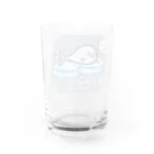 ひよこ男爵とまだむにゃんのごまふあざらにゃん Water Glass :back