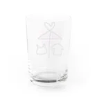 handmade asyouareの相合い傘ラビュー Water Glass :back