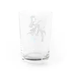 えるくし商店suzuri店の【2周年&新モデル記念】欲秤えるくしグッズ(ロゴ入り) Water Glass :back