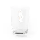 吠える動物の吠えるネコ Water Glass :back