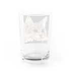 チョークアートグッズ😊のチョークアートの子猫ちゃん😊 Water Glass :back