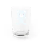 みずいろのくまのお店の水色のくま Water Glass :back