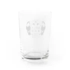 ありしろ雑貨店(suzuri支店)のありしろ雑貨店公式グッズ（モノクロVer.） Water Glass :back