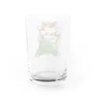 ヤミラミ先生(多忙の為低浮上)連絡はDMにください。の招き猫(福) Water Glass :back