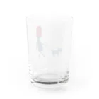 chikichickleの犬の散歩 Water Glass :back