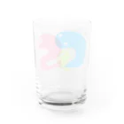 がさっ子クラブのいきものガサり タイポグラフィ（カラー1） Water Glass :back