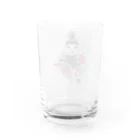 イラストレーターこたけゆか 公式オリジナルグッズの孔雀のような娘さん  カラー Water Glass :back