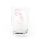 Toritorizmの桜スズメ Water Glass :back