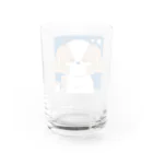 たけよんの海と砂カラーのけんちゃん Water Glass :back