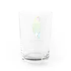 j8ie de vivre♪のコザクラインコ　タイガーチェリー Water Glass :back