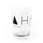 arkstrongの狭間ノ会スリムロゴ Water Glass :back