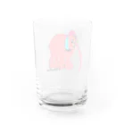 童心だよーんの赤いぞうさん Water Glass :back