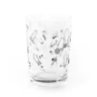 Ekusimのイカ墨まつり(線画黒ロングver.) Water Glass :back