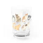 OHAYO CHAHANの男木島猫ずかんグラス Water Glass :back